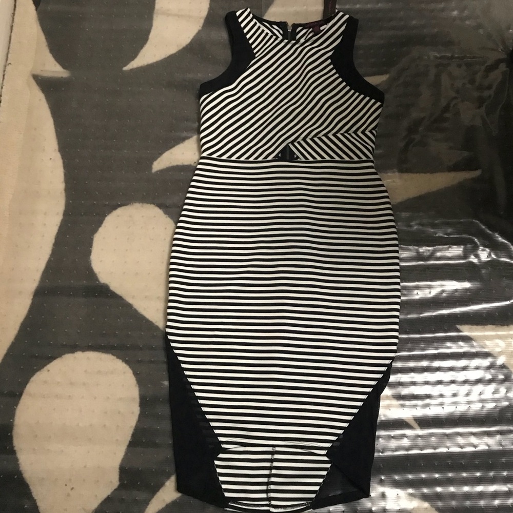Material girl stripped dress L